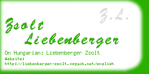 zsolt liebenberger business card